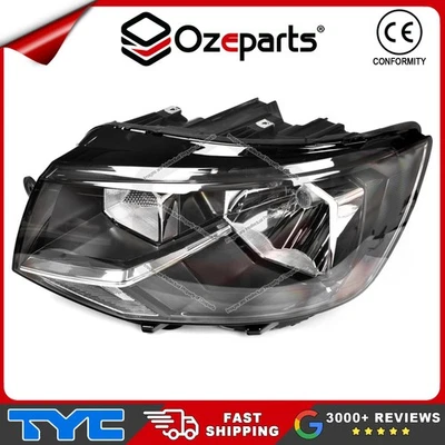 LH Left Head Light Lamp Black VW Volkswagen Transporter / Caravelle T6 15~20 - image 1 of 4