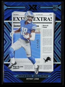 Panini XR 2022 #EXT-4 Jameson Williams extra azul #/99 - Imagen 1 de 2
