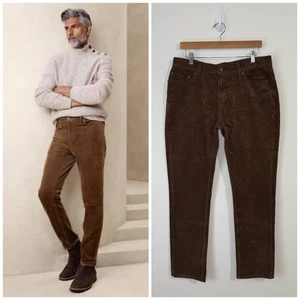 NWT Banana Republic Slim Travel Corduroy Pants Size 32x30 Cinnamon Spice  - Picture 1 of 15