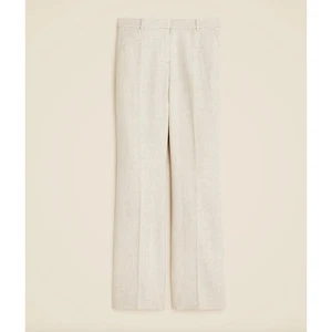 J.Crew Tall Kaya Pant Stretch Linen Blend Cobalt Classic Flax Ivory US 0T NWT - Picture 1 of 10