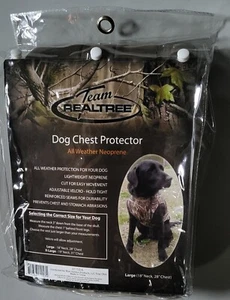 Team REALTREE Canine Dog Hunting Vest Protector Size Large 18" Neck - 28" Chest - Picture 1 of 4