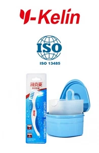 Soft Bristles Dual Heads Antibacterial Tooth Brush and Denture Box - Picture 1 of 1