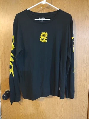 Brooklyn Express Yellow Dragon "SAVAGE" Shirt Graphic Long Sleeve Y2K Size Large - Image 1 of 4