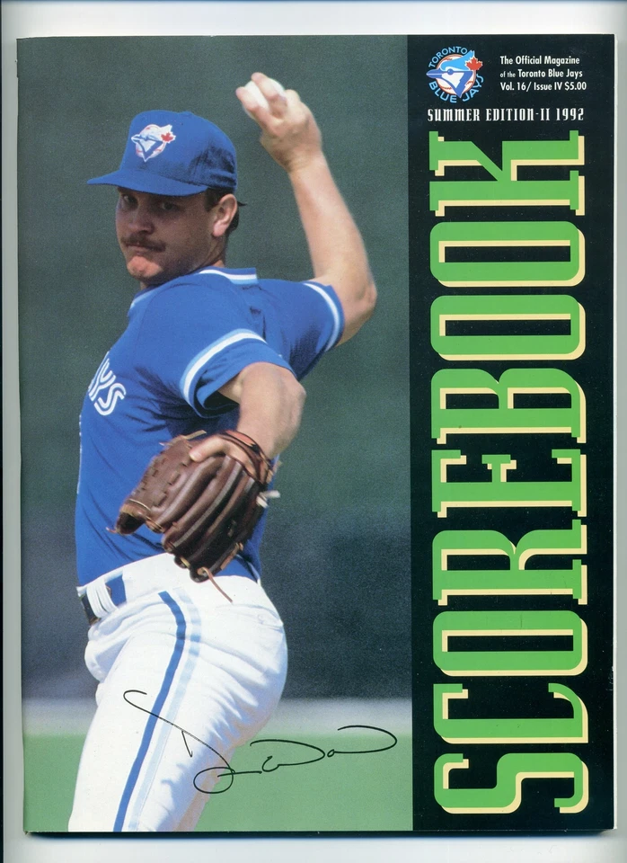 1992 Toronto Blue Jays Scorebook Magazine Summer Edition II vs New York Yankees - Image 1 of 2