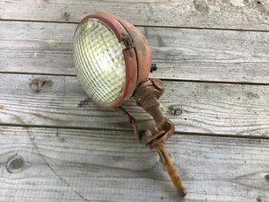 EARLY tractor lamp GUIDE vintage IH FARMALL light glass lens 5936059 BRACKET - Picture 1 of 10