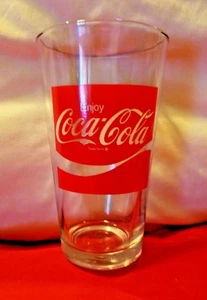 Vintage Enjoy Coca Cola Coke 12 oz Glass Tumbler - Picture 1 of 4