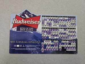 MS20 Colorado Rockies 1997 MLB horario imán de béisbol - Budweiser - Imagen 1 de 1