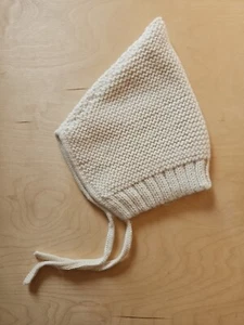 NWOT HANNA ANDERSSON BABY ECRU ALPACA KNIT BEANIE SMALL S 1-3 YEARS - Picture 1 of 7
