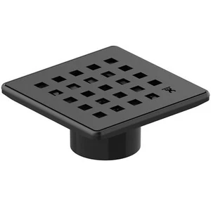 GURU USA Evo Lite Plus Square Stainless Steel Shower Drain, ABS, Nero - Picture 1 of 7