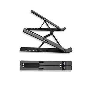 Laptop Ständer Faltbar Höhenverstellbar für Notebook bis 17,3 Zoll – Schwarz - Bild 1 von 7