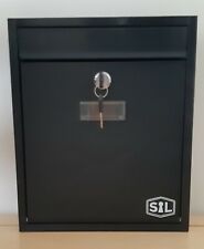 SMITH & LOCKE COMPACT POST BOX BLACK POWDER-COATED