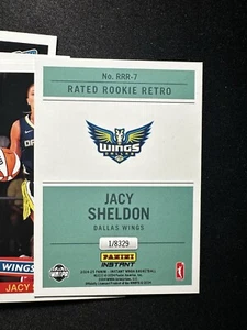 10x LOT  2024 WNBA Panini Instant Donruss Rated Rookie Retro #7 Jacy Sheldon - Picture 1 of 2