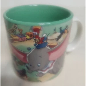 Disney Dumbo Tasse Zirkus Zug Timothy Maus Kaffeetasse Tee grün - Bild 1 von 6