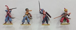 4 Vintage West German Elastolin 60s TURKS OTTOMAN 40 MM figures - Picture 1 of 2