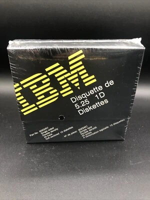 IBM 5.25 Diskette 1D Single Sided double density 40 track 10 Pk Sealed Box NOS - Image 1 of 4