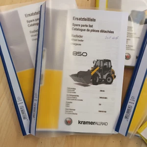 Kramer 850 Ersatzteilliste Teileliste Radlader Lader Typ 346-4 Ersatzteilkatalog - Bild 1 von 5