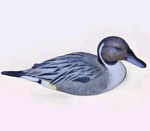 Hai Feng Ma Duck Statue Hand Sculpted Figure Signed Realistic Pintail Drake - Foto 1 di 17