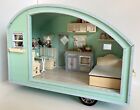 Miniature Camper Caravan Room Box Diorama Dolls House Furniture 1:24
