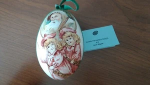 Raro NUEVO DE COLECCIÓN PINTADO A MANO HUEVO DE GANSO Adorno POR JANE WALSH - Imagen 1 de 8