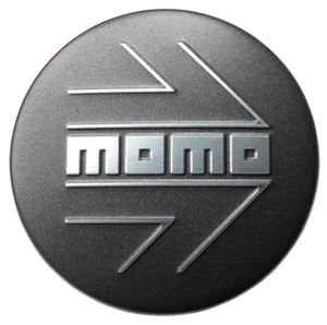 1x MOMO CAP 171NB Wheel Center Cap Silver Arrow Matt Anthracite Base 55mm - Picture 1 of 3