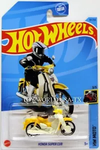 2023 Hot Wheels #87 HW Moto Honda Super Cub Yellow - Picture 1 of 1