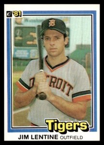 1981 Donruss #250 Jim Lentine Detroit Tigers Baseball card