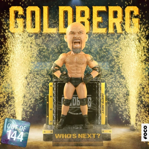 BILL GOLDBERG Who's Next? WCW WWF WWE Wrestling Legend Bobblehead #/144 NIB! Cover