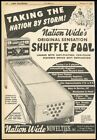 1950 Nationwide Shuffle Pool pièce-op machine de jeu d'arcade photo imprimée commerciale annonce