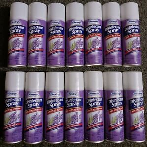 14 Cans of Disinfectant Spray 2oz Homebright Fresh Lavender Scent Exp 09/04/2023