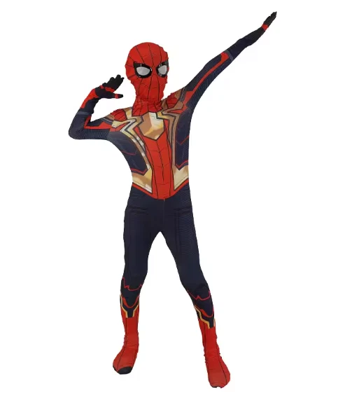 蜘蛛侠狂欢节儿童万圣节服装紧身衣裤儿童男孩角色扮演 — 第 1/1 张图片