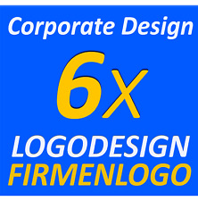 6x Designsvorschläge Entwurf Firmenlogo Vektorgrafik Dienstleistung Layout Logo