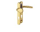 HOPPE Atlanta. Lever / pad door handle set anodised gold short fix