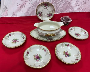 NEW-Set of 6 PCS.Rosenthal Sanssouci Selb- Germany- Gravy /Dessert Bowl/Saucer - Picture 1 of 23