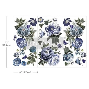 Indigo Petals | Redesign With Prima Décor Transfer - Picture 1 of 3