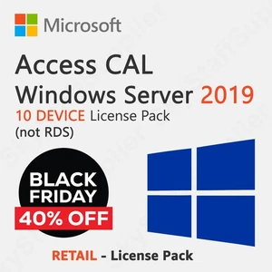 Microsoft Windows Server 2019 - 10 Device Client Access Licenses (CAL) BRAND NEW - Picture 1 of 15