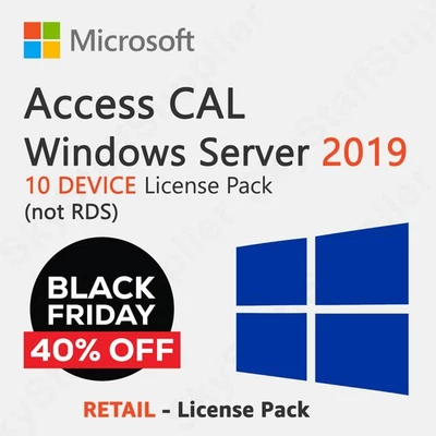 Microsoft Windows Server 2019 - 10 Device Client Access Licenses (CAL) BRAND NEW - Image 1 of 4