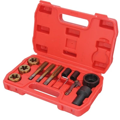 GEPCO ADVANCED TECHNOLOGY Kit riparazione taglienti filettati per dadi ruota e bulloni 12 pezzi