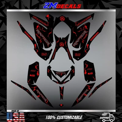 Yamaha Raptor 700 700R Grafik Kit 2013 2014 2017 bis 2025 Decals Aufkleber ATV - Bild 1 von 4