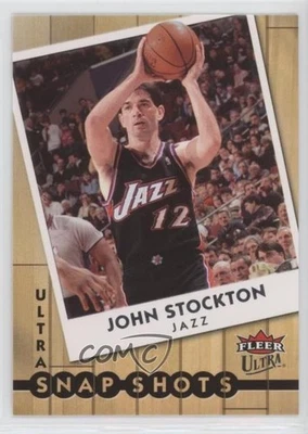 2007-08 Fleer Ultra Snap Shots John Stockton #SS-40 HOF - Image 1 of 2