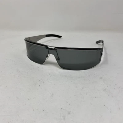 Vintage RARE!!! GUCCI GG 1726/S 6LB SILVER W/ GRAY LENS RETRO WRAP EU40 - Image 1 of 4