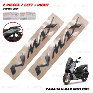 B6HF173B50 2x Gray Logo Emblem Nmax For Yamaha N-Max Nmax Gen3 2025 - 2026 - Imagen 1 de 7