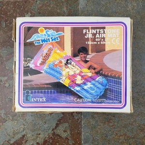 Vintage Intex Wet Set Hanna Barbera The Flintstones aufblasbar 60" Jr. Luftmatte - Bild 1 von 8