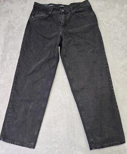 Brand New Old Fable women's 90s Relaxed Straight Mid-Rise Jeans - Black Size 12 - Picture 1 of 3
