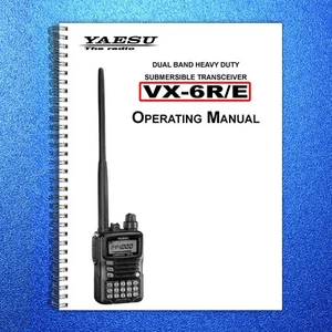 YAESU VX-6R Transceiver User Operation Manual Instructions - TOUGH WIRE BINDING - Picture 1 of 5