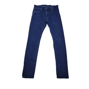 Hudson Blake Slim Straight Mens 30x33 Blue Denim Stretch Jeans Mid Rise - Picture 1 of 8