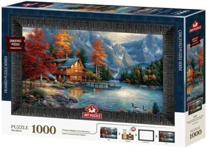 NEW Art Puzzle Jigsaw Puzzle 1000 Pieces with Frame and Glue 5696 Winter's - Imagen 1 de 3