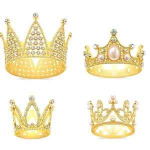 Lot de 4 décorations de gâteaux pour anniversaire, mariage, fête et baby party-Kr7050 - Photo 1/9