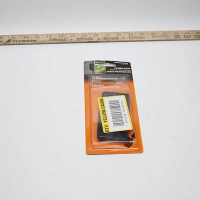 Tirador de puerta con pantalla corredera Prime-Line de plástico negro A111 Foto 1 de 4