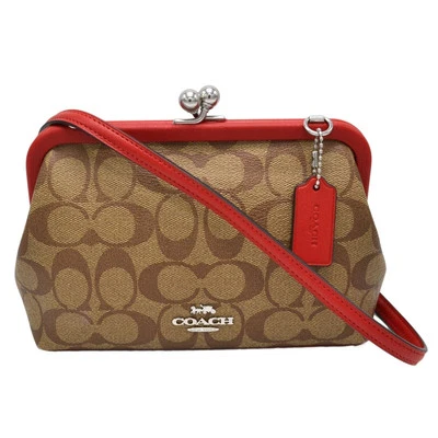 Bolso Bandolera Coach Para Mujer Nora Kisslock Firma Lona Logo Bolso de Mano Nuevo Foto 1 de 4