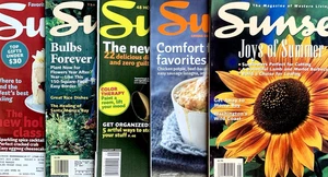SUNSET MAGAZINE MIXED SET OF 5 - Picture 1 of 19
